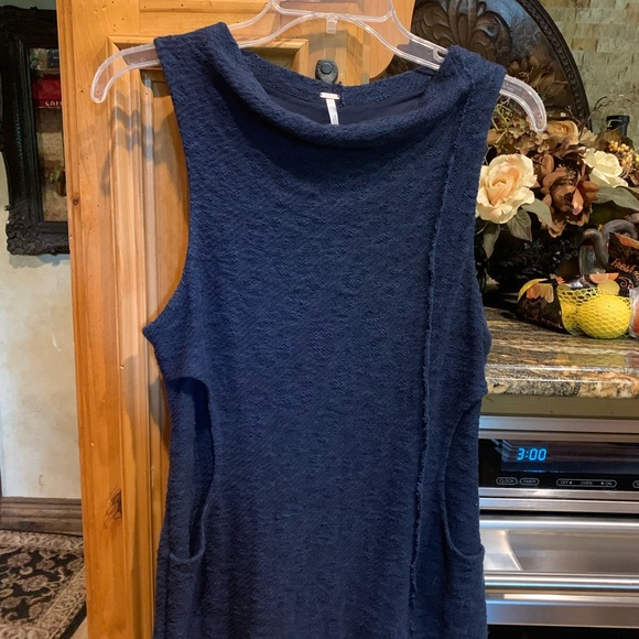 Free People Navy Blue Tank Dress - Picture 3 of 4